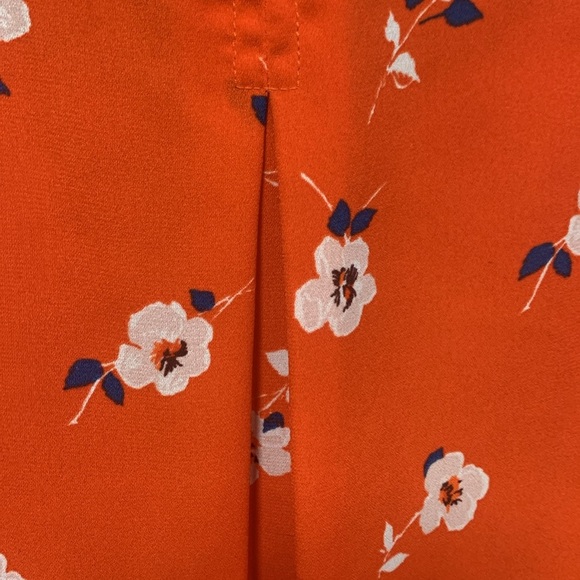 Banana Republic Cap Sleeves Red Blue White XL Blouse - Picture 5 of 6